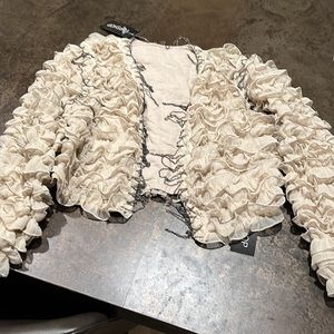 TopShop NWT Ruffled Bolero With Chains.  4